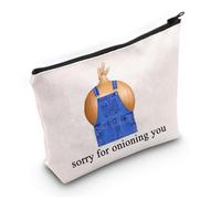 Rob Inspired Makeup Bag Rob Fans Gifts Island Show Gifts Leah Gifts Sorry for Onioning You Zipper Bag (Sorry for You UK)