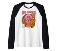 Rob Zombie - LSD Skull On White Raglan Baseball Tee