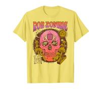 Rob Zombie LSD Skull On Yellow T-Shirt