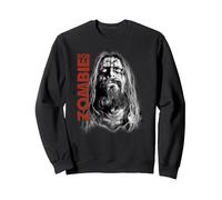 Rob Zombie Unmasked Face Sweatshirt, Adult Unisex, Black, Small