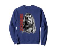 Rob Zombie Unmasked Face Sweatshirt, Adult Unisex, Navy Blue, Small