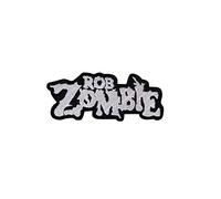 Rob Zombie Us Rock Silver Patch Badge Embroidered Iron on Applique Souvenir Accessory