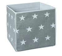 Roba 139100DGV190 Little Stars Storage Box Grey with White Stars