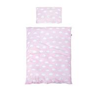 roba 2-Piece Bed Linen Set, Collection Pink', Cotton, Kleine Wolke rosa, 100x135 / 40x60 cm