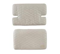 roba 2-piece seat Reducer “Greyish Quilted”, Accessory for “Nature Up” high Chair, wipeable and Padded seat Cushion, Suitable from 6 Months, Beige