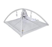 roba 2in1 Play Mat 'roba Style' with Play Arch + 5 Toys - Also Usable as Changing Mat - 85 x 75 cm - for Newborns and Infants - Silver Grey