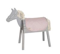 roba Accessories Set for Outdoor Play Horse roba Style - Blanket & Halter for Vaulting Horse - Kids Accessories from 3 Years - Easy-Clean Microfiber - Pink