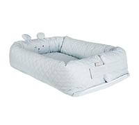 roba Baby Lounger 'roba Style', with Bear face 'Benny', Light Blue, Changing pad
