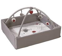 roba Baby Nest 4-in-1 'Adam & Owl', Safe Changing Mat with Fall Protection, Cuddly Nest, Play & Crawling Blanket, Activity Centre with Play Arch & Play Elements & Playpen Insert