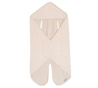 roba Baby Swaddle Blanket Frosty Almond - Certified Organic Cotton GOTS and Oeko Tex Standard 100 - Blanket for Car Seat, Baby Carrier, or Stroller - Beige