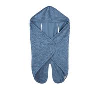 roba Baby Swaddle Blanket Seashells Indigo - GOTS Organic Cotton - for car seat, Infant Carrier or Stroller - Blue
