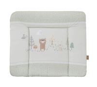 roba Changing Mat 85 x 75 cm Woodland Buddies - Softly Padded Baby Changing Pad - Animal Design with Bear & Bunny - Wipeable & Easy Care - Pastel Green