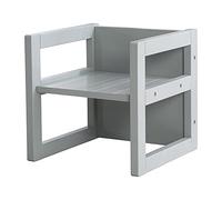 roba Children-Country House Style-Reversible Stool with 3 Seat Heights (Gray), Grey, one Size