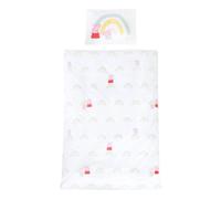 roba Children's Bedding 100 x 135 cm Peppa Pig - Children's Bedding Made of Cotton Including Pillowcase 60 x 40 cm - Design from The Cartoon Series - White/Pink