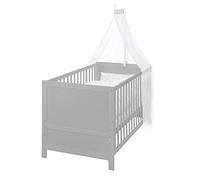 Roba Combination Cot 70 x 140 cm, Two-Tone Adjustable in 3 Positions, Sliding Bars Convertible to Junior Bed - 17700g