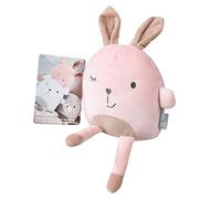 roba Cuddle Pillow 'Lil Cuties', Cuddly Toy 'Lily' with Friendship Card, Pink/Mauve
