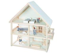 Roba Doll's House, Cottage Style, Solid Wood, 30x74x30cm, Ages 3+, Female, Nature of Wood, Dollhouse, Girls, Kid, Child