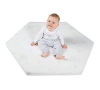 roba Hexagonal Playpen Mattress - Diameter 120 cm Approx. - Removable Jacquard Cover - Safe Asleep Air