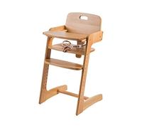 Roba-Kids 7545 Evolutionary High Chair in Solid Wood, Natural Wood Finish