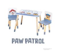 roba Kids' Seating Set 'Paw Patrol' - 2 Chairs + 1 Table - Series Design - White/Natural Wood
