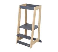 roba Learning Tower Made of Wood - Bicolor - Safe Step Stool for Kids - Ideal as a Kitchen Helper - Supports up to 80 kg - FSC®-Certified Bamboo