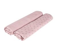 roba Lil Planet Nursing Blanket - 120 x120 - Oeko TEX and GOTS Certified Organic Cotton - 2 Pieces - Pink/Mauve