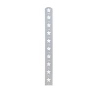 roba Little Stars Height Chart with Star Motif - Scale for Children up to 160 cm - Children's Room Decoration - Grey Wooden Measuring Stick