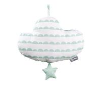roba ‘Little Stars’ Music Box Baby Sleep Aid Textile Star, Washable, Baby Room Decorative Grey/White