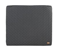 roba Luxe Changing mat 85 x 75 cm - Washable Vegan Leather Changing pad - Changing Table Cover in Greyish Quilted Design, Graphite Quilted - Anthracite/Charcoal