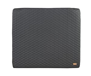 roba Luxe Changing mat 85 x 75 cm - Washable Vegan Leather Changing pad - Changing Table Cover in Greyish Quilted Design, Graphite Quilted - Anthracite/Charcoal