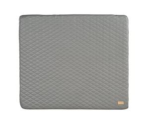roba Luxe Changing mat 85 x 75 cm - Washable Vegan Leather Changing pad - Changing Table Cover in Stone Quilted Design - Grey