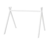 roba Montessori Baby Play Arch - Baby Gym & White Painted Wooden Activity Center - Play Trapezoid for Ages 3 Months and up for attaching playsets