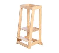 roba Montessori Learning Tower - Safe Step Stool for Children - Ideal as Kitchen Helper - Supports up to 80 kg - FSC Certified Bamboo Wood