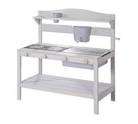 roba Mud Kitchen for Children incl. Accessories - Functional Outdoor Play Kitchen for Girls & Boys - Weatherproof Wood - Grey Stained