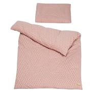roba Organic 2-Piece Bed Linen 'Lil Planet' Pink/Mauve 100 x 135 cm Jersey GOTS Certified