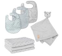 Roba Organic Baby Essentials Gift Set 'Lil Planet' Silver Grey Organic Cotton GOTS Sustainable