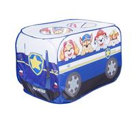 roba Pop-Up Play Tent Paw Patrol - Car-Shaped Children's Tent with Automatic Folding Function - Indoor & Outdoor - Blue/White