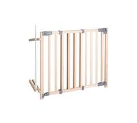 roba Safety Up' Stair Gate - Safety Gate + Traffic Light Function - Solid Beech - Width: 93,5-120,5 cm