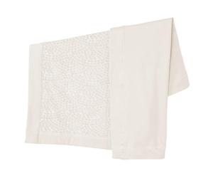 roba Seashells Oyster Baby Blanket 80 x 80 cm - Organic Cotton Cuddle Blanket - GOTS & Oeko-Tex 100 Certified - Terry Dots Design - White
