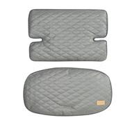 roba Sit Up Luxe seat reducer - 2-piece high chair insert Stone quilted - Seat cushion for all Sit Up stair high chairs - Dark grey