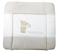 roba Soft Changing Mat 'Liebhabaer' - Soft Nappy Changing Pad - Pu-Coated Diaper Changing Cushion 85 x 75 cm (Braun)