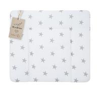roba Soft Changing Mat 'Little Stars' - Soft Nappy Changing Pad - Pu-Coated Diaper Changing Cushion 85 x 75 cm (White)