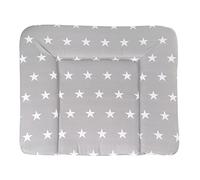 roba Soft Changing Mat 'Little Stars' - Soft Nappy Changing Pad - Pu-Coated Diaper Changing Cushion 85 x 75 cm (White)