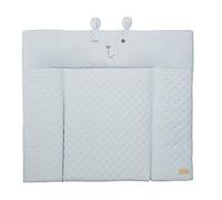 roba Soft Changing mat roba Style - 85 x 75 cm - Washable Changing Table Cover - Baby Changing pad with Bear Motif - Lil Cutie Benny - Light Blue