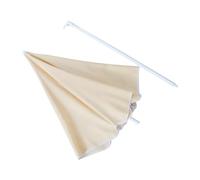 roba Sun Protective Parasol Set - Parasol with Metal Frame in Beige - Fastening Strip Glazed Gray