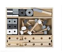 roba Wooden Building Kit, Children's Building Set 48 Pieces, Wooden Tool Box, Toy from 3 Years
