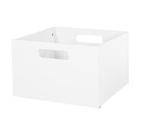 roba Wooden Toy Storage Box for Kids Rooms - Storage Basket & Organizer for Boys & Girls - White