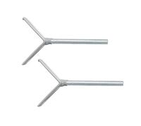 roba Y-Spindles Set of 2 - Accessory for easySafe+ Door & Stair Safety Gate - Compatible with Extensions & Railings - Non-Slip Installation Without Drilling - Rubber-Coated Ends for Wood Protection