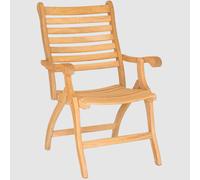 robalt garden wooden folding armchair in natural