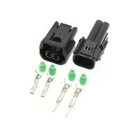 ROBAUN 1-20Sets 2 Pin Automotive Headlight Wire Connector Electrical Plug Cable Harness Socket 6181-6851 6189-7408 (Color : Male female set, Size : 1Set)